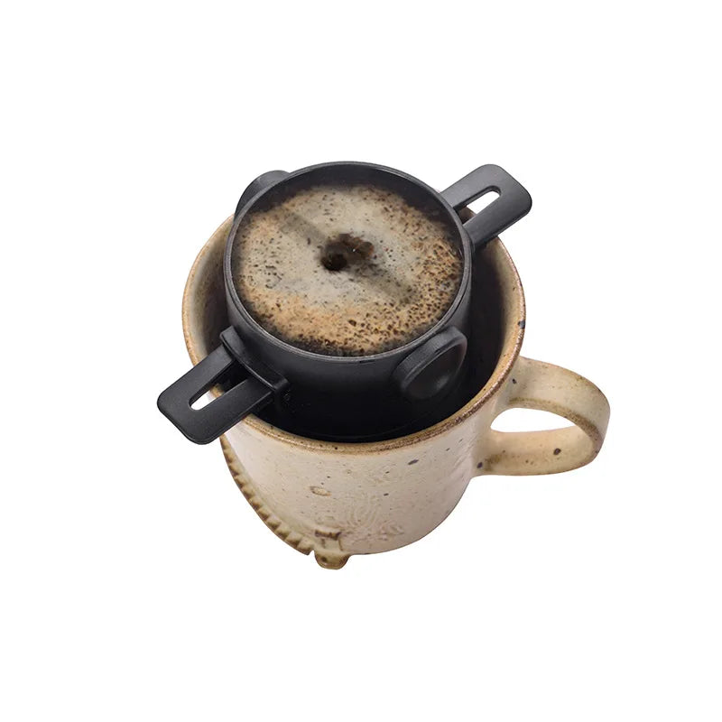 Portable Coffee Filter Reusable Funnel Tea Infuser Stainless Steel Drip Coffee Tea Dripper For Home Office Outdoor Trave