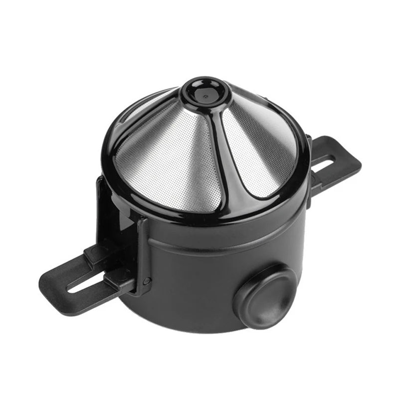 Portable Coffee Filter Reusable Funnel Tea Infuser Stainless Steel Drip Coffee Tea Dripper For Home Office Outdoor Trave
