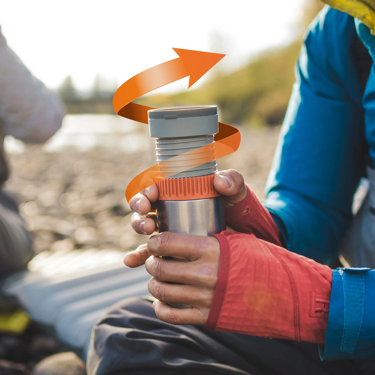 WACACO Pipamoka, All-in-one Vacuum Pressured Portable Coffee Maker, Insulated Travel Mug, Hand Powered and Pressure Brewer
