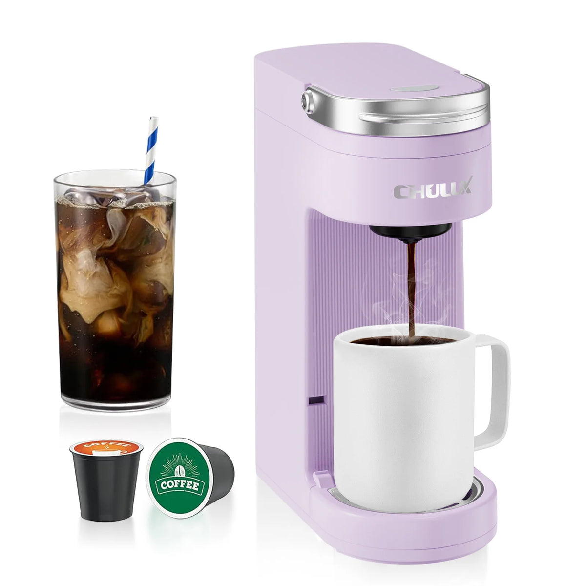 K‑Cup Capsule Coffee Machine, Single Serve Drip Coffee Maker, Portable Electric  Travel Coffee Machine EU/US Plug for Home Hotel