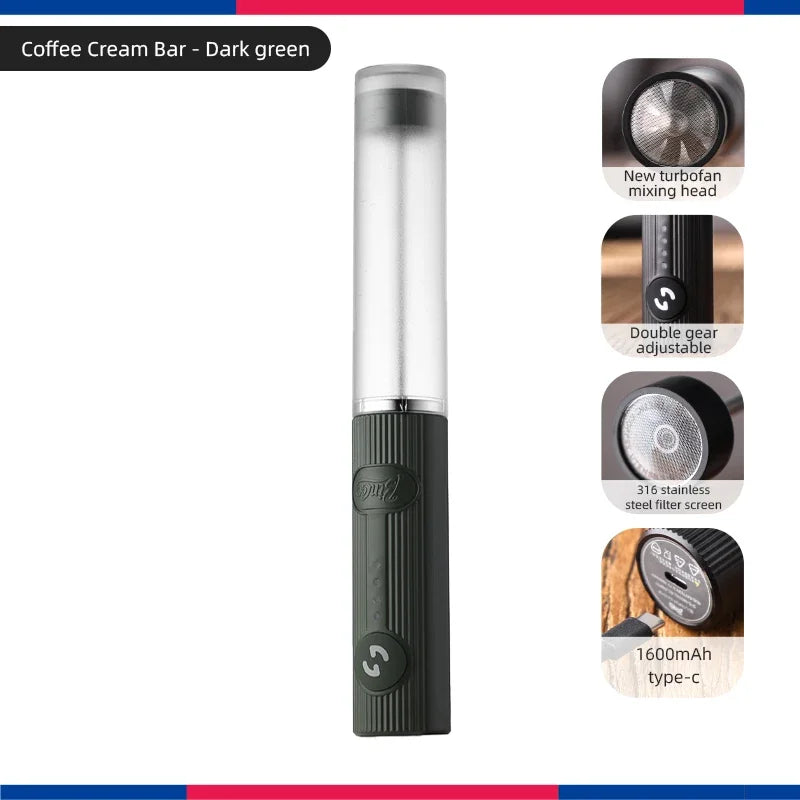 Bincoo Milk Foamer Coffee Whisk Mixer Electric Blender Egg Beater Mini Frother Handle Stirrer Cappuccino Maker Cooking Tools