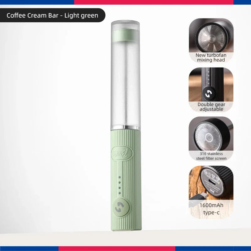Bincoo Milk Foamer Coffee Whisk Mixer Electric Blender Egg Beater Mini Frother Handle Stirrer Cappuccino Maker Cooking Tools